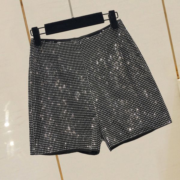 deat 2020 summer korean heavy industry drilling diamonds high waist women fashion black short trousers shorts mg207, White;black
deat 2020 summer korean heavy industry drilling diamonds high waist women fashion black short trousers shorts mg207, White;black