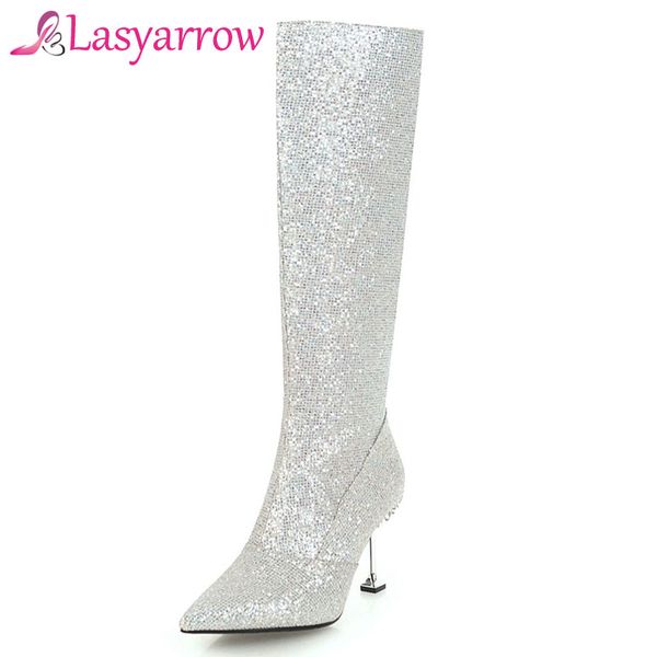 lasyarrow women's winter shoes knee high boots plus fur big size sequined brand women shoes women winter boots f308, Black
lasyarrow women's winter shoes knee high boots plus fur big size sequined brand women shoes women winter boots f308, Black