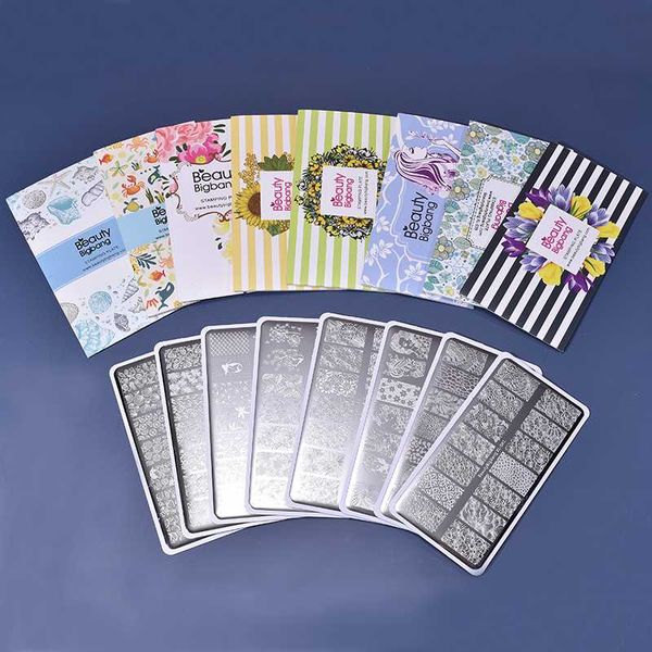 nail art kits beauty bigbang 8pcs stamping plates set classical 14 style flower leaves image 6*12cm stainless steel template
nail art kits beauty bigbang 8pcs stamping plates set classical 14 style flower leaves image 6*12cm stainless steel template