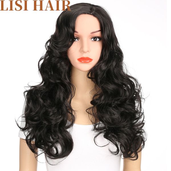 lisi hair 24 inches black hair wig long wavy wigs synthetic wigs for black women high temperature fiber
lisi hair 24 inches black hair wig long wavy wigs synthetic wigs for black women high temperature fiber