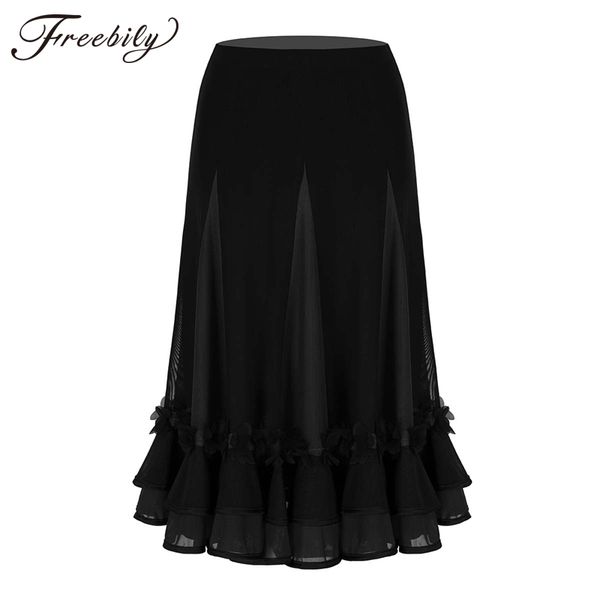 women girls ballroom dance skirt long swing modern standard waltz competition dance dress belly latin tango skirts, Black;red
women girls ballroom dance skirt long swing modern standard waltz competition dance dress belly latin tango skirts, Black;red