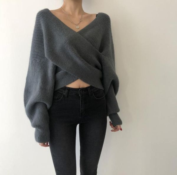 new 2020 осень criss cross вязаные свитера casual solid сыпучие пуловер женщин v-образным вырезом batwing рукавом пуловеры лучшие сексуальны, White;black
new 2020 осень criss cross вязаные свитера casual solid сыпучие пуловер женщин v-образным вырезом batwing рукавом пуловеры лучшие сексуальны, White;black