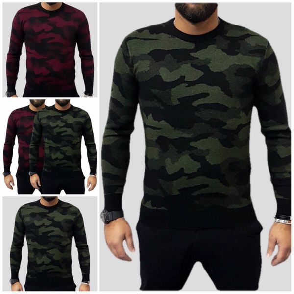 camouflage print mens sweaters winter autumn crew neck mens pullover sweaters long sleeved males casual sweatshirts, White;black
camouflage print mens sweaters winter autumn crew neck mens pullover sweaters long sleeved males casual sweatshirts, White;black