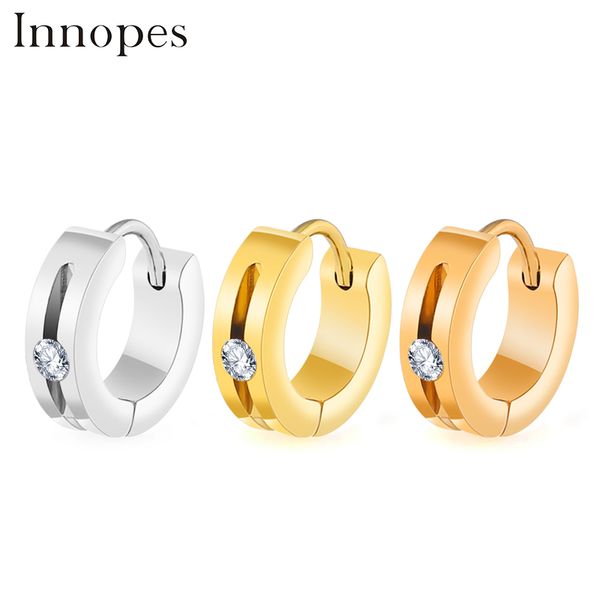 innopes fashion women man silver stainless steel piercing round earring jewelry zircon party ear buckle gift, Golden;silver
innopes fashion women man silver stainless steel piercing round earring jewelry zircon party ear buckle gift, Golden;silver