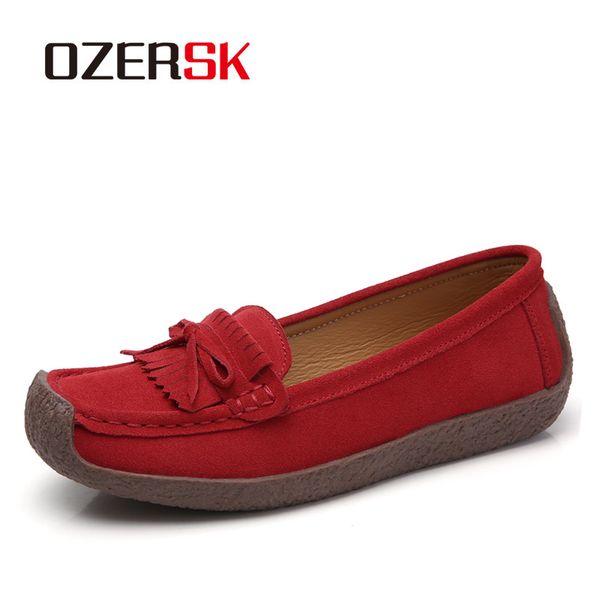 ozersk 2020 woman loafers leather flat shoes ballet flats slip on female moccasins casual dress peas extra wide shoes size 35~43, Black
ozersk 2020 woman loafers leather flat shoes ballet flats slip on female moccasins casual dress peas extra wide shoes size 35~43, Black