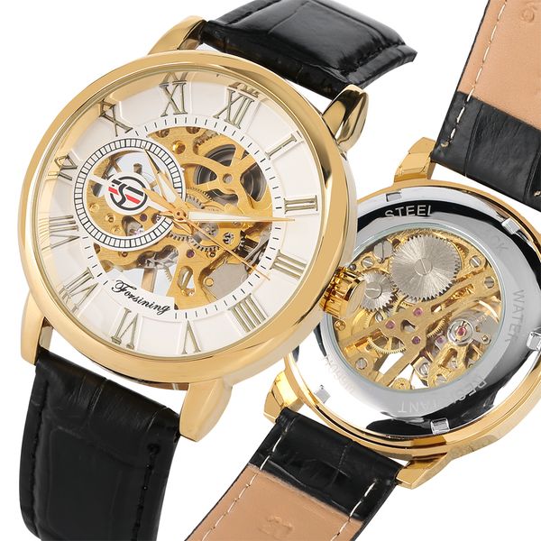 men's luxury hand-wind mechanical watches casual skeleton mechanical watch stainless steel case black leather watchband watch, Slivery;brown
men's luxury hand-wind mechanical watches casual skeleton mechanical watch stainless steel case black leather watchband watch, Slivery;brown