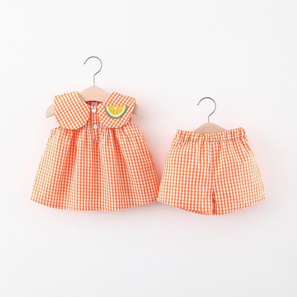 2020 new children's clothing girls' fashion suit summer infant baby doll collar plaid shorts two-piece set, White
2020 new children's clothing girls' fashion suit summer infant baby doll collar plaid shorts two-piece set, White