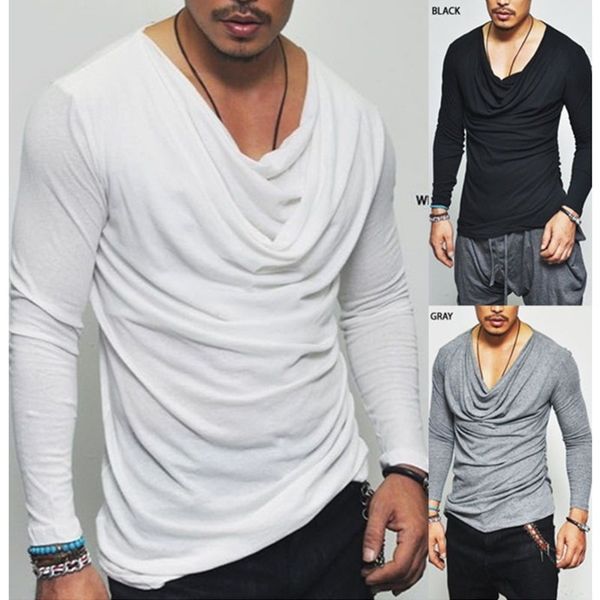 mens long sleeve tshirt fashion big neck basic tee male hip hop tee with 4 colors asian size, White;black
mens long sleeve tshirt fashion big neck basic tee male hip hop tee with 4 colors asian size, White;black
