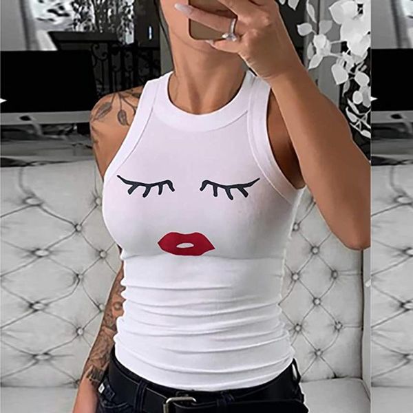 women summer t shirt bohemian women's shirts sleeveless eyelash print round neck tank blouse ladies shirt new, White
women summer t shirt bohemian women's shirts sleeveless eyelash print round neck tank blouse ladies shirt new, White