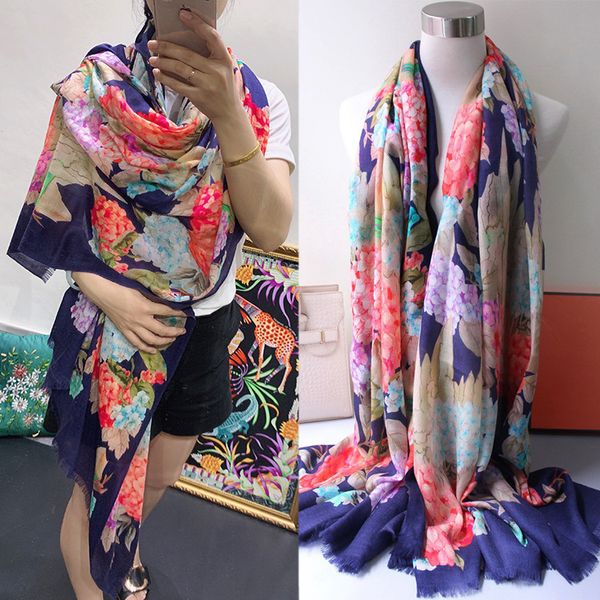 temperament hydrangea flower flowers super fine pure cashmere shawl long money scarf female winter cashmere thin section, Blue;gray
temperament hydrangea flower flowers super fine pure cashmere shawl long money scarf female winter cashmere thin section, Blue;gray