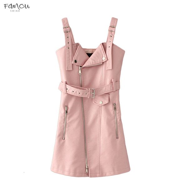 Leather Dress Fashion Pu Women 2019 Summer V Neck Mini Sash Dress Sexy Zipper Black Dress Polyester Sundress Vestido De Festa
Leather Dress Fashion Pu Women 2019 Summer V Neck Mini Sash Dress Sexy Zipper Black Dress Polyester Sundress Vestido De Festa