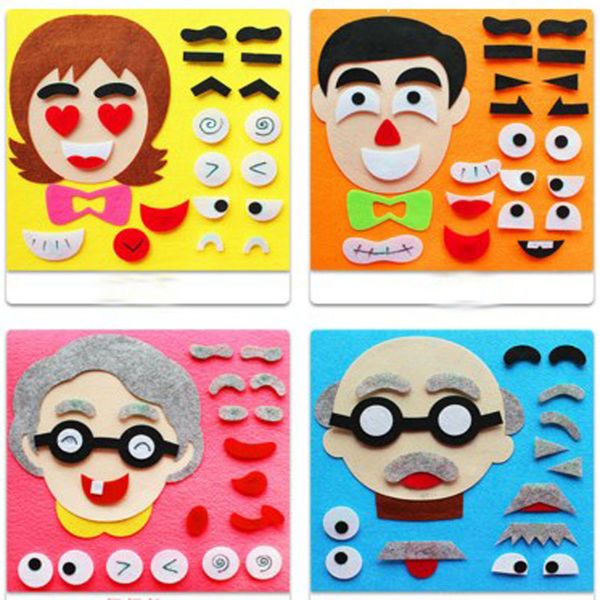 cute 6 designs dad mom kids family member facial expression kids early learning felt fabric children handmade decoration, Black;white
cute 6 designs dad mom kids family member facial expression kids early learning felt fabric children handmade decoration, Black;white