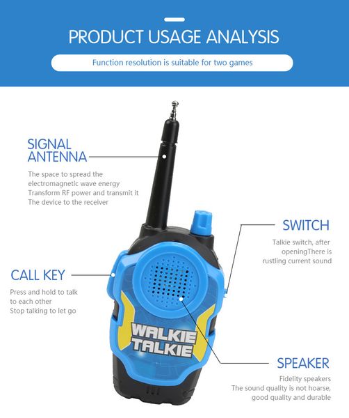 2 pcs/lot children toy walkie talkie kids parents interactive outdoor gaming interphone gifts toys 3 colors avaliable fun toy
2 pcs/lot children toy walkie talkie kids parents interactive outdoor gaming interphone gifts toys 3 colors avaliable fun toy