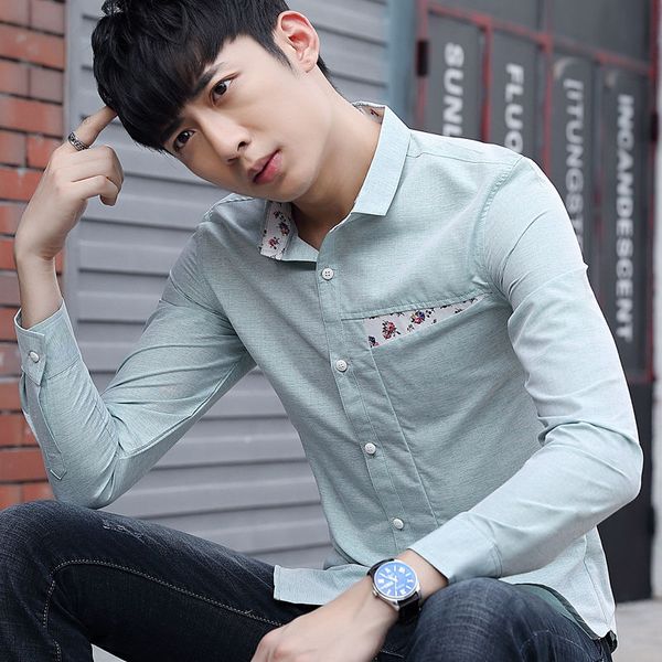 fashion printing long-sleeved lapel shirt men's business casual stitching single-breasted fashion shirt male spring summer 2020, White;black
fashion printing long-sleeved lapel shirt men's business casual stitching single-breasted fashion shirt male spring summer 2020, White;black
