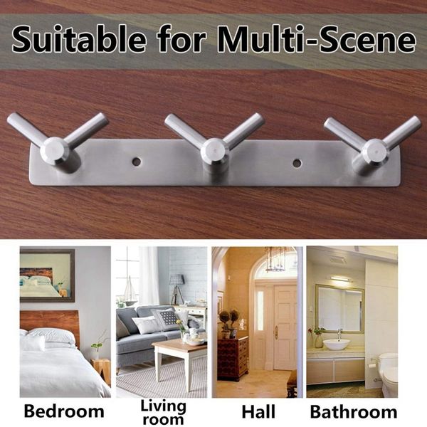 wall mounted coat hook,304 stainless steel double towel hook with screws, durable coat robe hook rack for tool room, wardrobe, b
wall mounted coat hook,304 stainless steel double towel hook with screws, durable coat robe hook rack for tool room, wardrobe, b