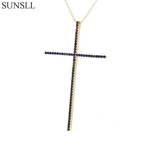 sunsll gold/silver/black color copper 3 color cubic zirconia cross pendant necklaces women's fashion jewelry cz colar feminina
sunsll gold/silver/black color copper 3 color cubic zirconia cross pendant necklaces women's fashion jewelry cz colar feminina