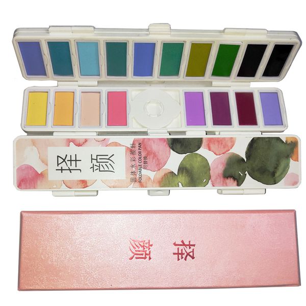 новый 18/38 / 58colors fold твердые акварельные краски набор с water brush акварель пигменты для окраски воды цвета dropshipping
новый 18/38 / 58colors fold твердые акварельные краски набор с water brush акварель пигменты для окраски воды цвета dropshipping