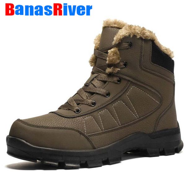 new outdoor thick plush keep warm men snow boots anti-skidding leather shoes anti-slip booties comfy winter snow durable outsole, Black
new outdoor thick plush keep warm men snow boots anti-skidding leather shoes anti-slip booties comfy winter snow durable outsole, Black