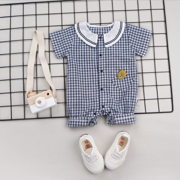 kids designer suits summer romper sell summer baby short sleeve boys clothing plaid girl jumpsuits child one piece jumpsuits, Blue
kids designer suits summer romper sell summer baby short sleeve boys clothing plaid girl jumpsuits child one piece jumpsuits, Blue