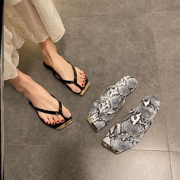 slhjc women summer flip flops flat heel metal toe lady holiday casual leather sandals beach sand slides drags flats shoes, Black
slhjc women summer flip flops flat heel metal toe lady holiday casual leather sandals beach sand slides drags flats shoes, Black