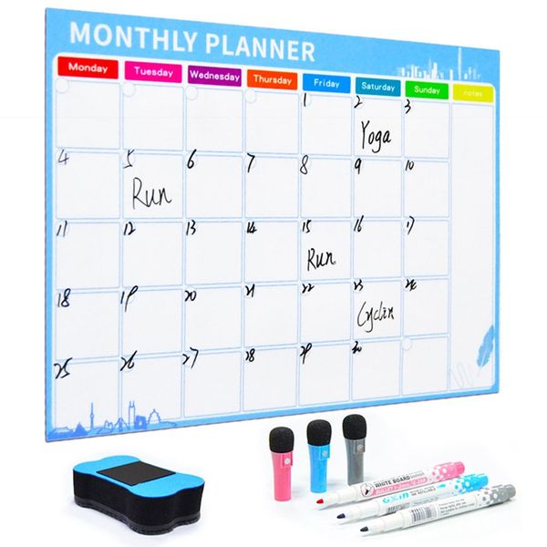 

fridge magnets magnetic calendar removable weekly planner dry erase drawing monthly planner board fridge schedule sticker