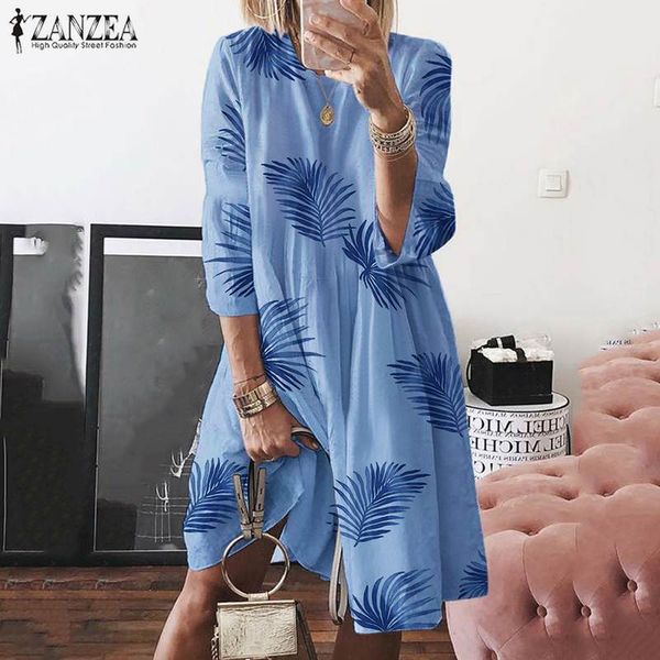 zanzea plus size 2020 women dress autumn summer short vestido holiday 3/4 sleeve printed beach ladies midi shirt dresses kaftan, Black;gray
zanzea plus size 2020 women dress autumn summer short vestido holiday 3/4 sleeve printed beach ladies midi shirt dresses kaftan, Black;gray
