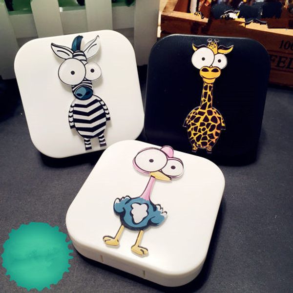 liusventina diy acrylic cute animals ostrich giraffe zebra contact lens case box with mirror container for contact lens kid gift, Silver
liusventina diy acrylic cute animals ostrich giraffe zebra contact lens case box with mirror container for contact lens kid gift, Silver