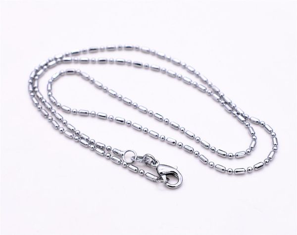 5pcs/lot 45cm long lobster buckle women necklace beadschain, hanging pendant homemade necklace &bracelet z1-01, Silver 
5pcs/lot 45cm long lobster buckle women necklace beadschain, hanging pendant homemade necklace &bracelet z1-01, Silver