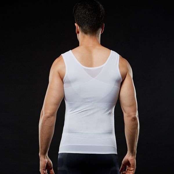 men slimming body shaper waist trainer belly compression vest gym fdc99, Black;brown
men slimming body shaper waist trainer belly compression vest gym fdc99, Black;brown