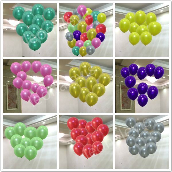 100pcs Lot 1.5g Inflatable Pearl Latex Balloon For Wedding Decorations Air Ball Party Supplies Happy Birthday