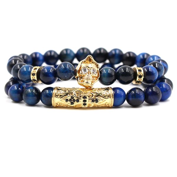 foreign trade popular jewelry bracelet micro-inlaid zircon bends micro-inlaid mask natural blue tiger eye stretch bracelet, Black
foreign trade popular jewelry bracelet micro-inlaid zircon bends micro-inlaid mask natural blue tiger eye stretch bracelet, Black