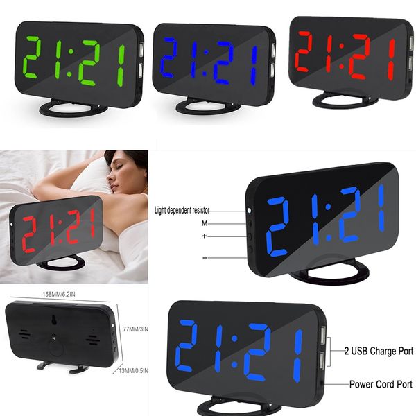 dual digital led clock usb cable digital alarm clock led mirror clock multifunction snooze display time table deskled light other clocks
dual digital led clock usb cable digital alarm clock led mirror clock multifunction snooze display time table deskled light other clocks