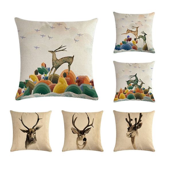 45*45cm deer christmas cotton linen antlers pillow cushion cover car home decor bed sofa decorative pillowcase funda cojin zy236
45*45cm deer christmas cotton linen antlers pillow cushion cover car home decor bed sofa decorative pillowcase funda cojin zy236