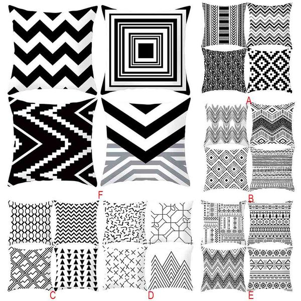 2019 new geometric cushion cover black and white polyester throw square pillow case 18'' high quality
2019 new geometric cushion cover black and white polyester throw square pillow case 18'' high quality