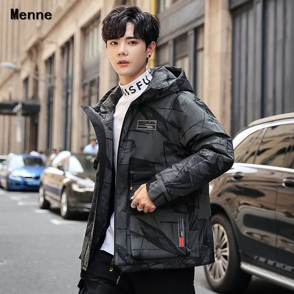 2019 winter korean version of the thick down coat large fur collar hooded, Black
2019 winter korean version of the thick down coat large fur collar hooded, Black