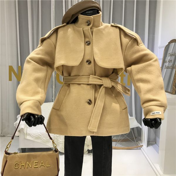 woman coats winter 2019 designer adjustable waist stand collar single breasted spliced coats and jackets women casaco feminino, Black
woman coats winter 2019 designer adjustable waist stand collar single breasted spliced coats and jackets women casaco feminino, Black