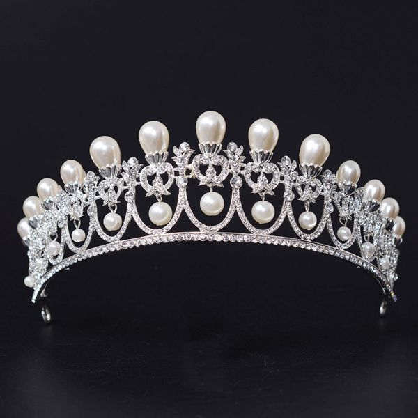 kmvexo silver color large vintage crystal bridal tiaras crowns rhinestone pageant bride hair accessories pearl wedding diadem, Golden;white
kmvexo silver color large vintage crystal bridal tiaras crowns rhinestone pageant bride hair accessories pearl wedding diadem, Golden;white