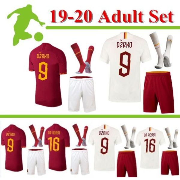 2019 2020 as roma home soccer jersey kits+sock 19 20 dzeko totti rome camisetas third football shirt kit de rossi perotti zaniolo uniforms, Black 
2019 2020 as roma home soccer jersey kits+sock 19 20 dzeko totti rome camisetas third football shirt kit de rossi perotti zaniolo uniforms, Black