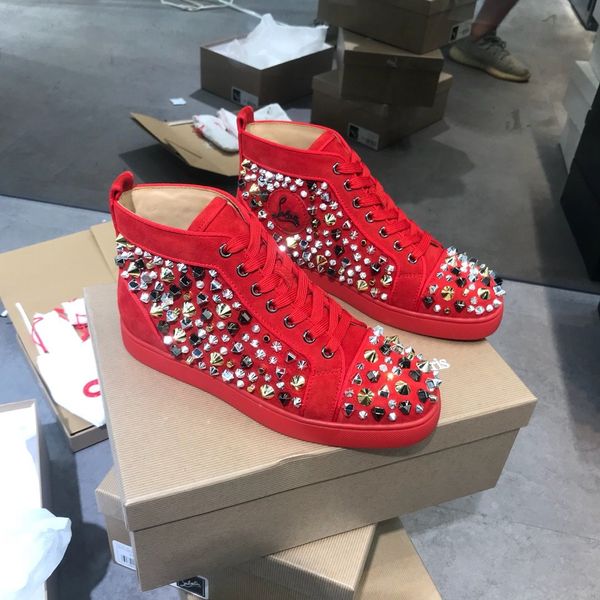 high-shoes, studded red bottom shoes, flat flat men's shoe, mesh sequin studded shoes, men's casual shoe size 34-47 02, Black
high-shoes, studded red bottom shoes, flat flat men's shoe, mesh sequin studded shoes, men's casual shoe size 34-47 02, Black