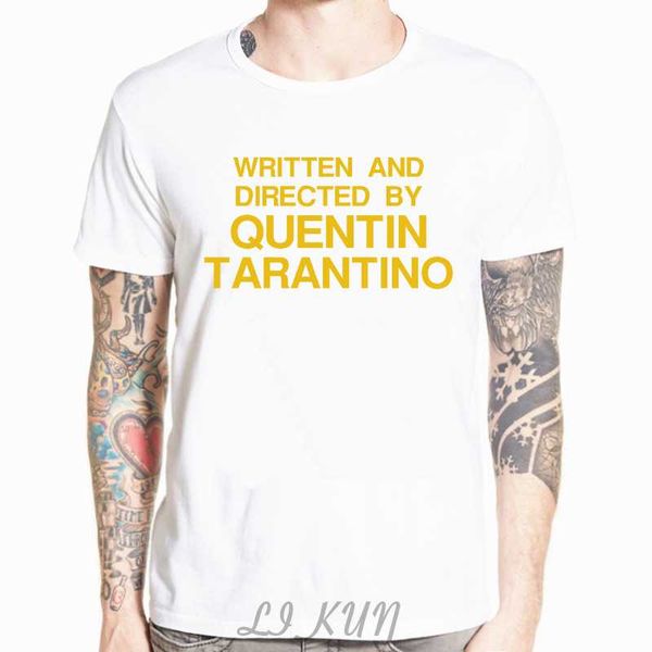 written and directed t-shirt quentin tarantino graphic pulp fiction casual o-neck funny clothing kids tshirt, White;black
written and directed t-shirt quentin tarantino graphic pulp fiction casual o-neck funny clothing kids tshirt, White;black