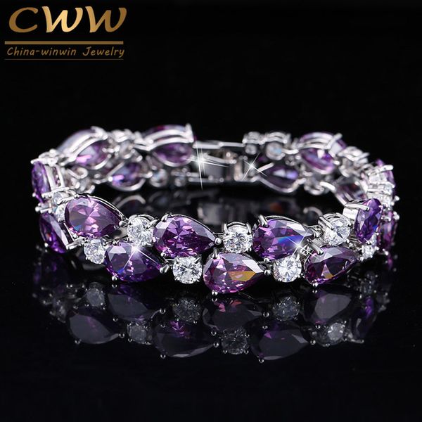cwwzircons designer purple crystal large mona lisa bijoux bracelets bangles clear zircon bracelet femme fashion jewelry cb126 t7190615, Black
cwwzircons designer purple crystal large mona lisa bijoux bracelets bangles clear zircon bracelet femme fashion jewelry cb126 t7190615, Black