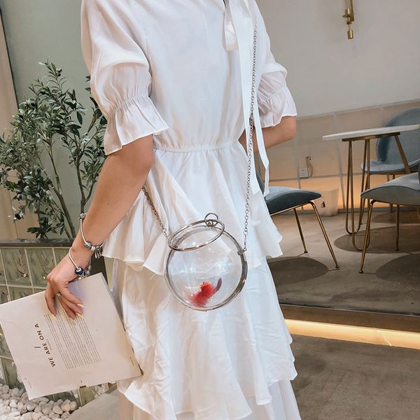 transparent bag new trend wild messenger small bag spherical chain girl shoulder messenger
transparent bag new trend wild messenger small bag spherical chain girl shoulder messenger