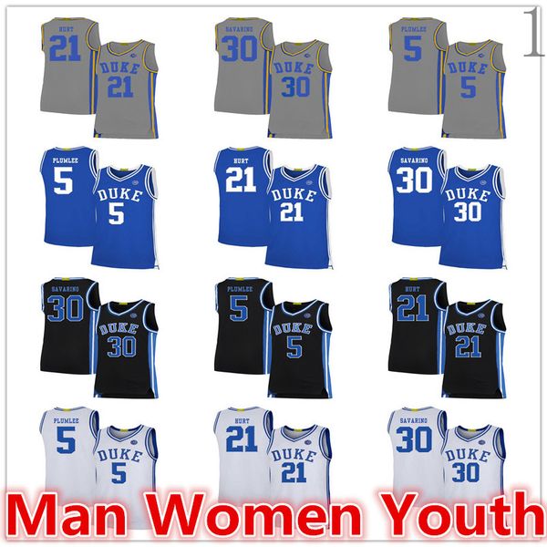 custom made ncaa duke blue devils basketball jerseys mason plumlee 5 matthew hurt 21 michael savarino 30 jersey any name number size s-5xl, Black
custom made ncaa duke blue devils basketball jerseys mason plumlee 5 matthew hurt 21 michael savarino 30 jersey any name number size s-5xl, Black