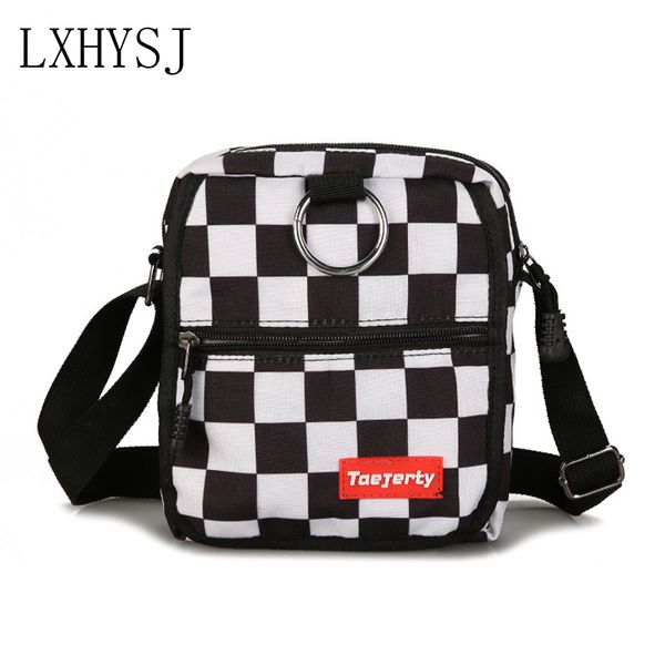 men small crossbody bag hip hop style shoulder bags black and white plaid sling phone purse trend tooling messenger bag
men small crossbody bag hip hop style shoulder bags black and white plaid sling phone purse trend tooling messenger bag