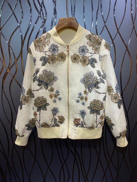 early autumn, 2019 new women's embroidery jacquard decorative zipper long sleeve hundred short jacket 803, Black;brown
early autumn, 2019 new women's embroidery jacquard decorative zipper long sleeve hundred short jacket 803, Black;brown