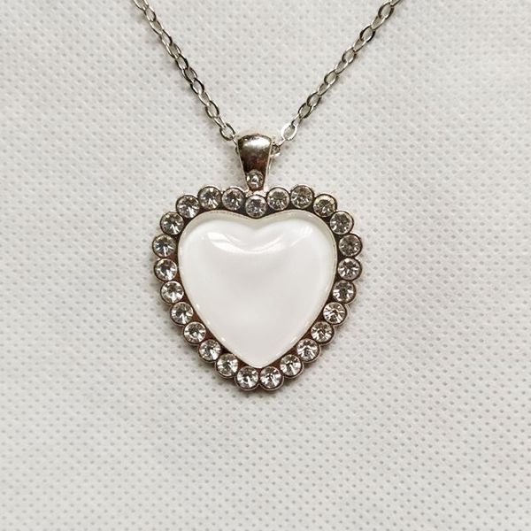 50 pcs/lot heart shape sublimation necklace with crystal promotion gifts custom jewelry necklace for daily ware, Black
50 pcs/lot heart shape sublimation necklace with crystal promotion gifts custom jewelry necklace for daily ware, Black