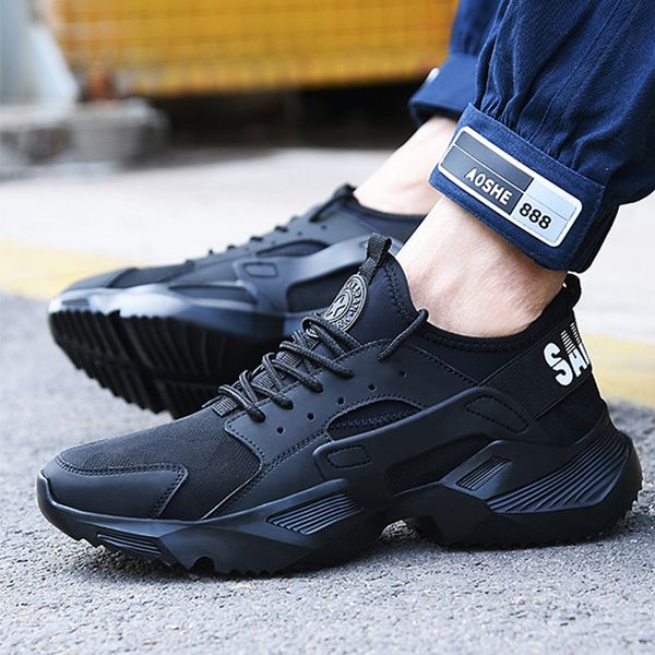 lizeruee work safety shoes 2019 fashion sneakers ultra-light soft bottom men breathable anti-smashing steel toe work boots f025, Black
lizeruee work safety shoes 2019 fashion sneakers ultra-light soft bottom men breathable anti-smashing steel toe work boots f025, Black