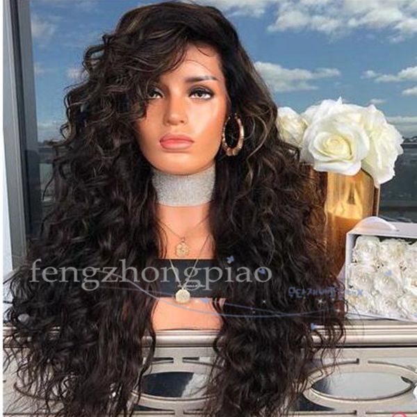 fzp wholesale soft 4# natural looking super long kinky curly wigs synthetic heat resistant glueless 30'' wigs for black women
fzp wholesale soft 4# natural looking super long kinky curly wigs synthetic heat resistant glueless 30'' wigs for black women