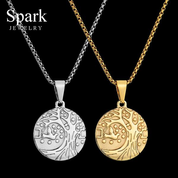 spark noble gold stainless steel tree of life necklaces lovely dove animal round pendant necklace birthday gift jewellery collar, Silver
spark noble gold stainless steel tree of life necklaces lovely dove animal round pendant necklace birthday gift jewellery collar, Silver