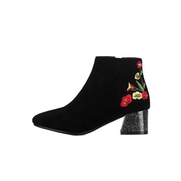 pqecfs big size 32-48 2019 spring & autumn women solid embroider flock ankle boots 4 colors, Black
pqecfs big size 32-48 2019 spring & autumn women solid embroider flock ankle boots 4 colors, Black